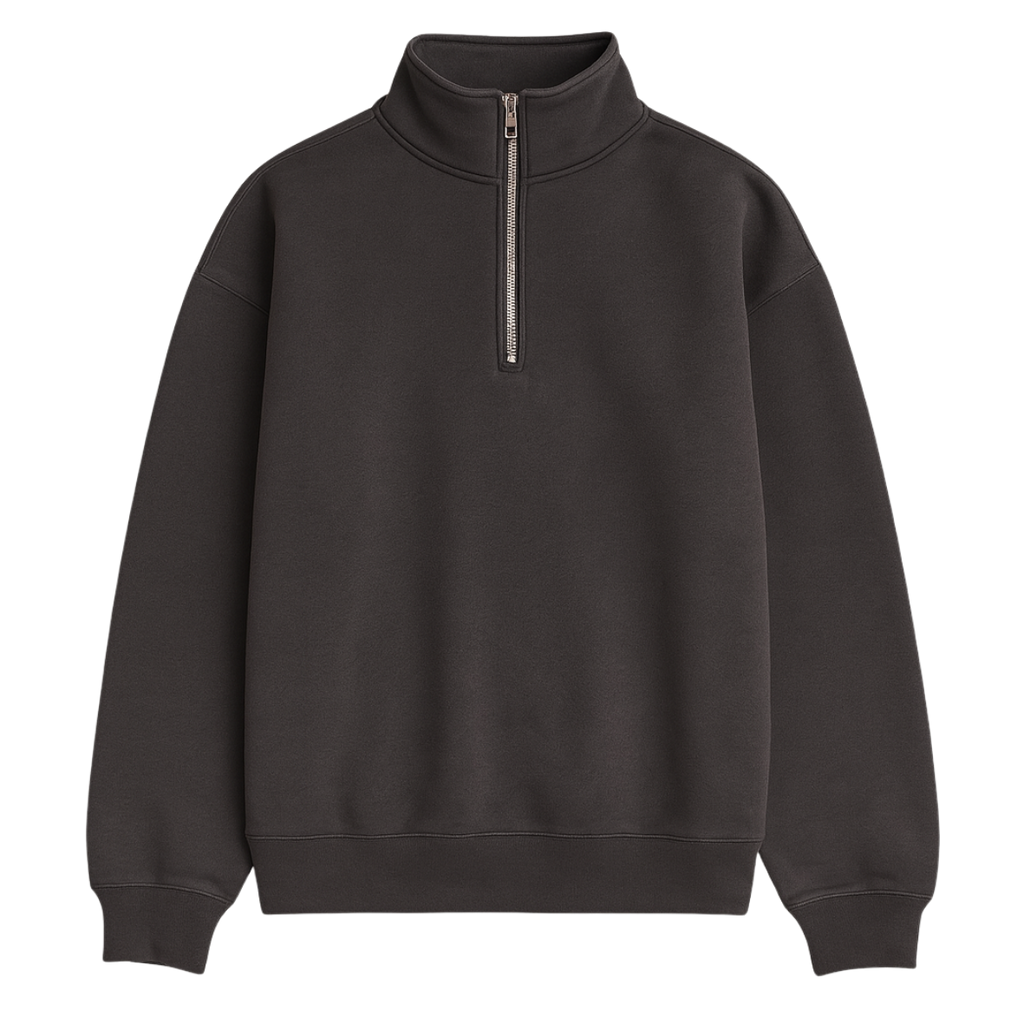 QUARTER ZIP – DARK GREY