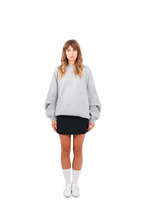 CREWNECK – HEATHERED GREY