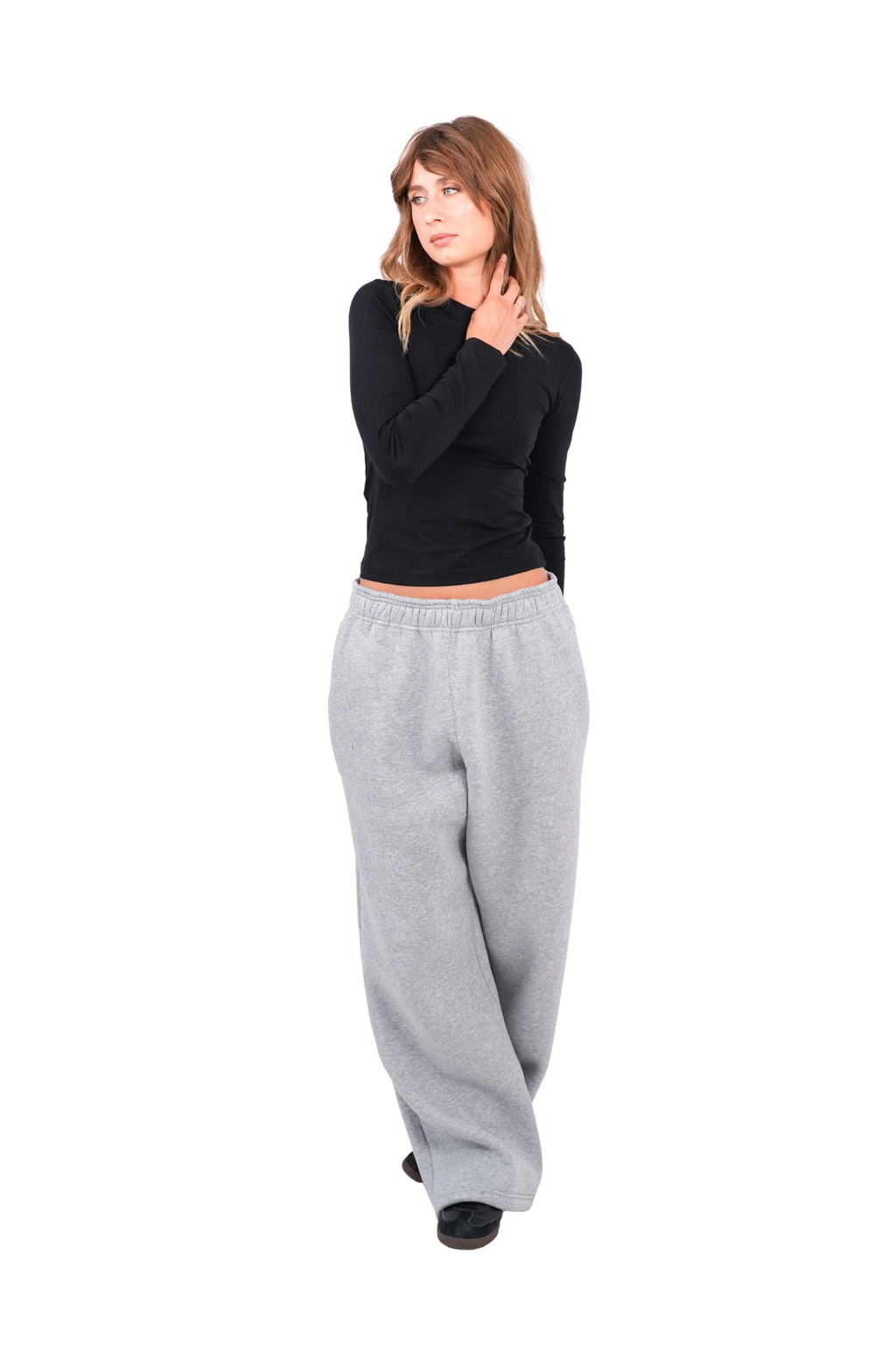 SWEATPANTS – HEATHERED GREY