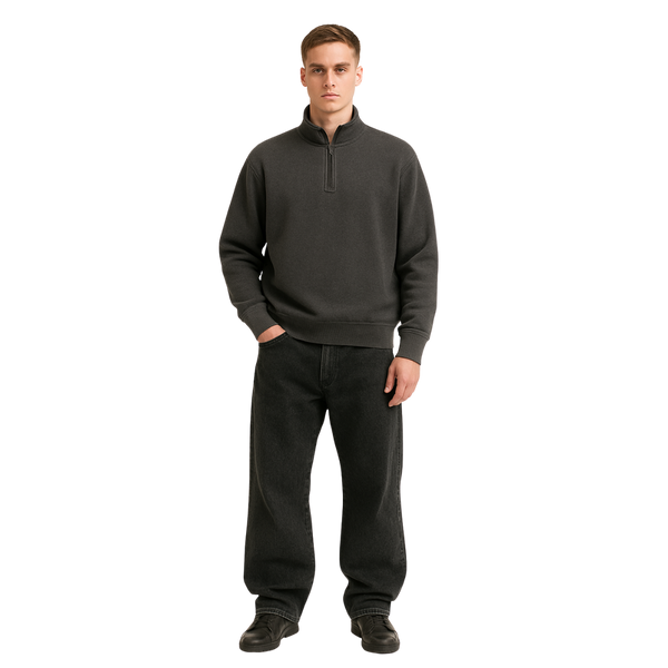 QUARTER ZIP – GREY