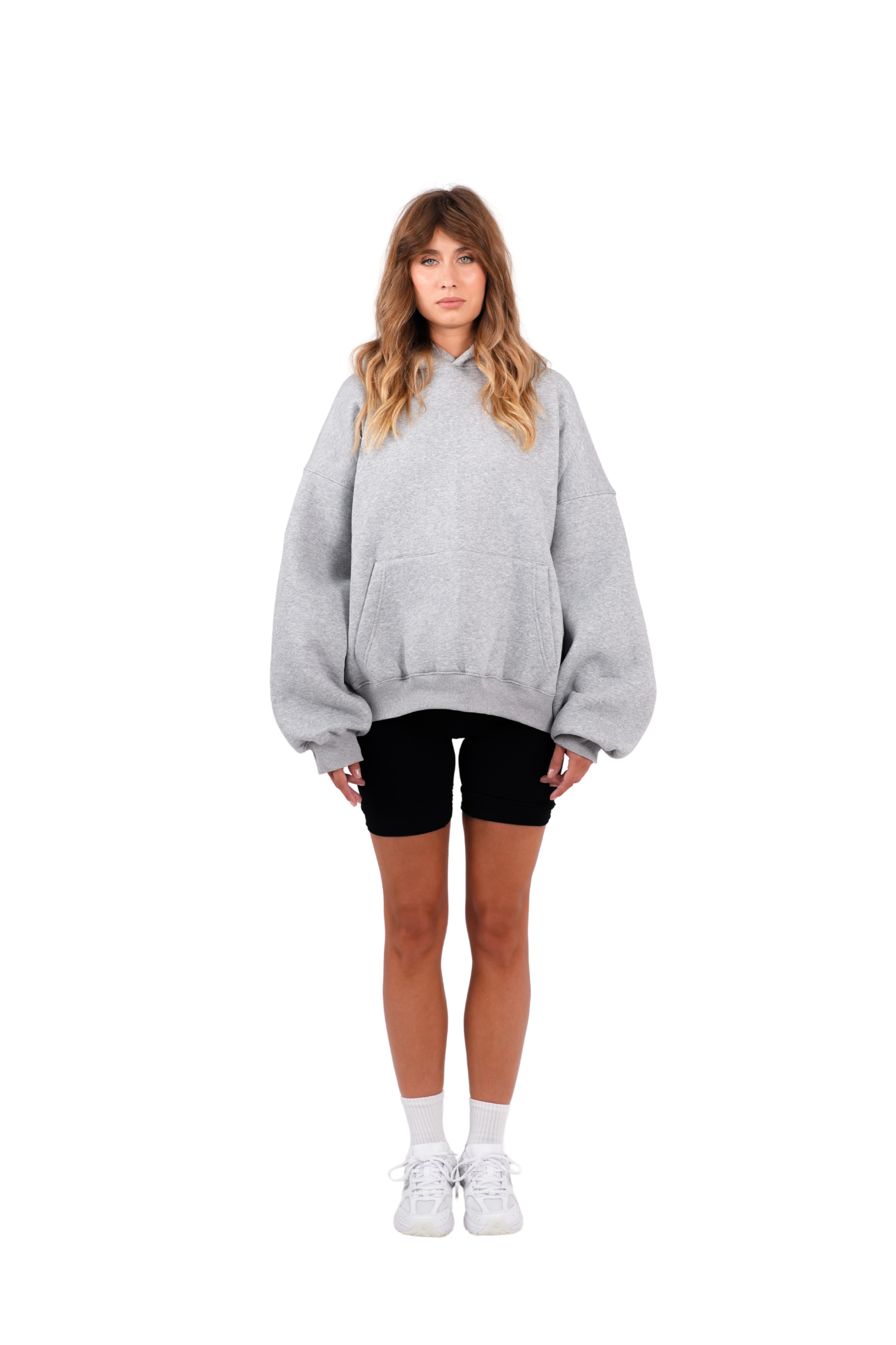 HOODIE – HEATHERED GREY