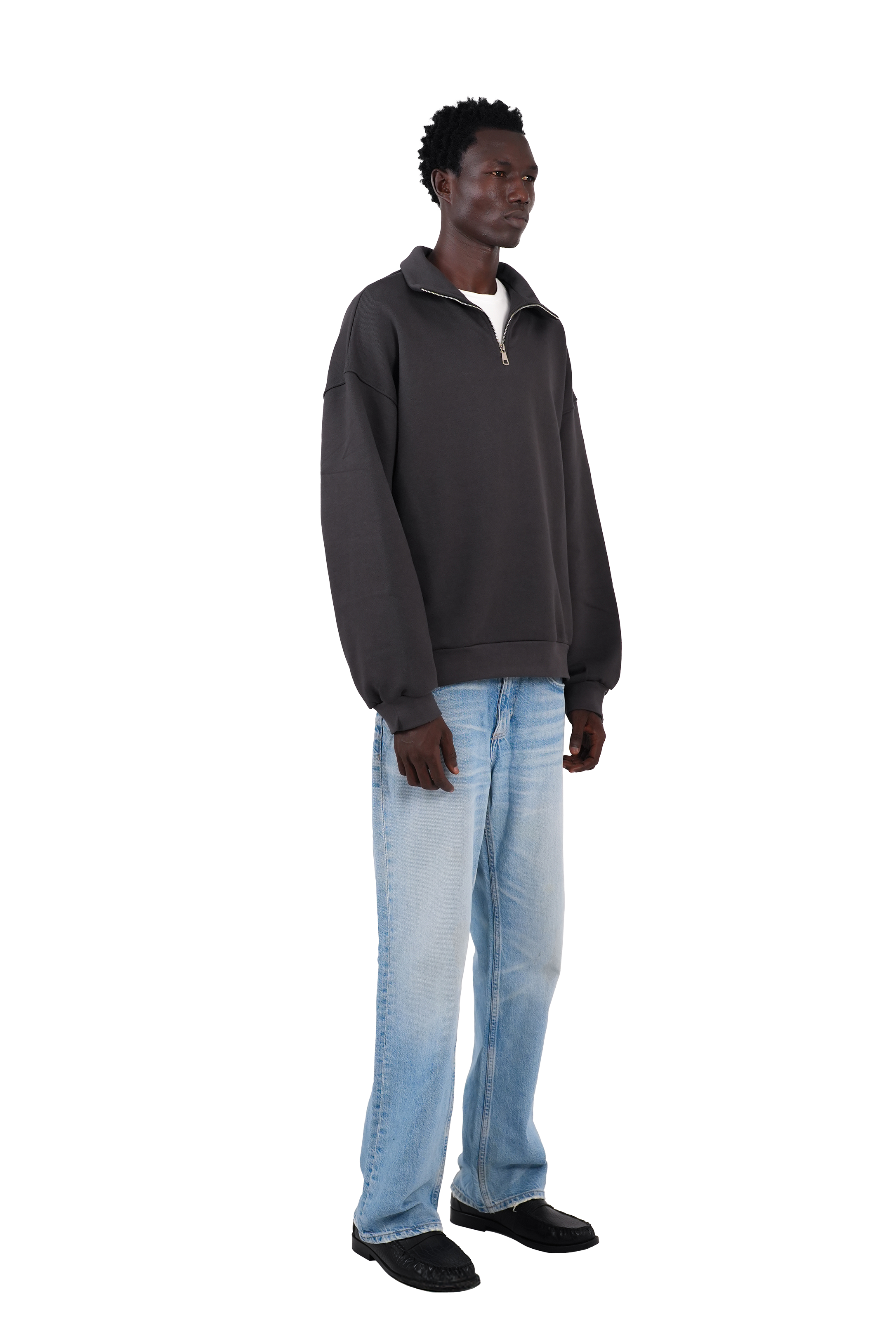 QUARTER ZIP – DARK GREY