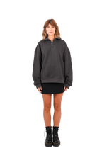 QUARTER ZIP – DARK GREY