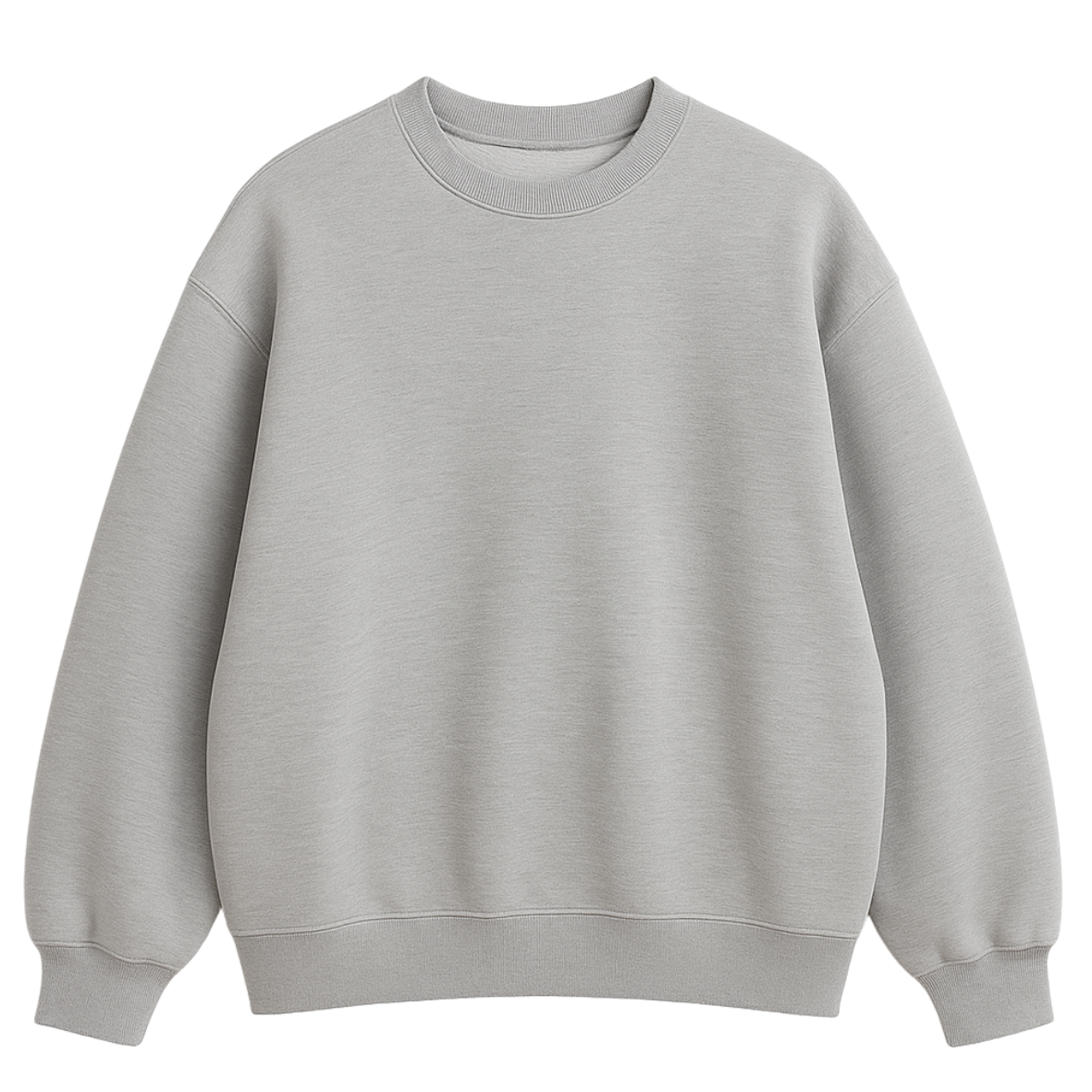 CREWNECK – HEATHERED GREY