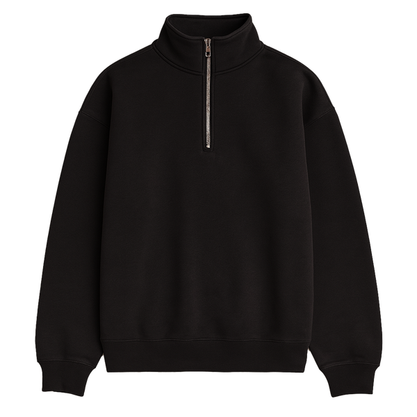 QUARTER ZIP – BLACK