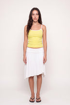 Layers Spaghetti Top in Yellow, front