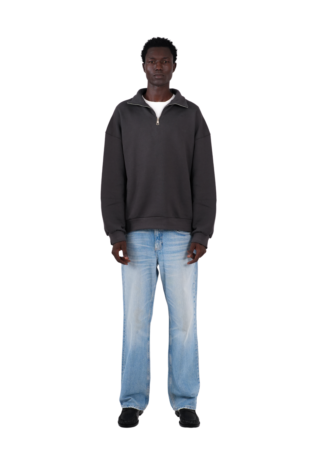 QUARTER ZIP – DARK GREY